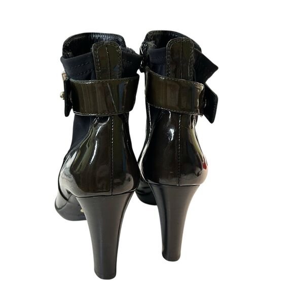 Aquatalia Rogue Royale Ankle Boot Patent Leather Italy Green Size 9 Waterproof - Picture 6 of 16